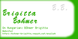 brigitta bohmer business card